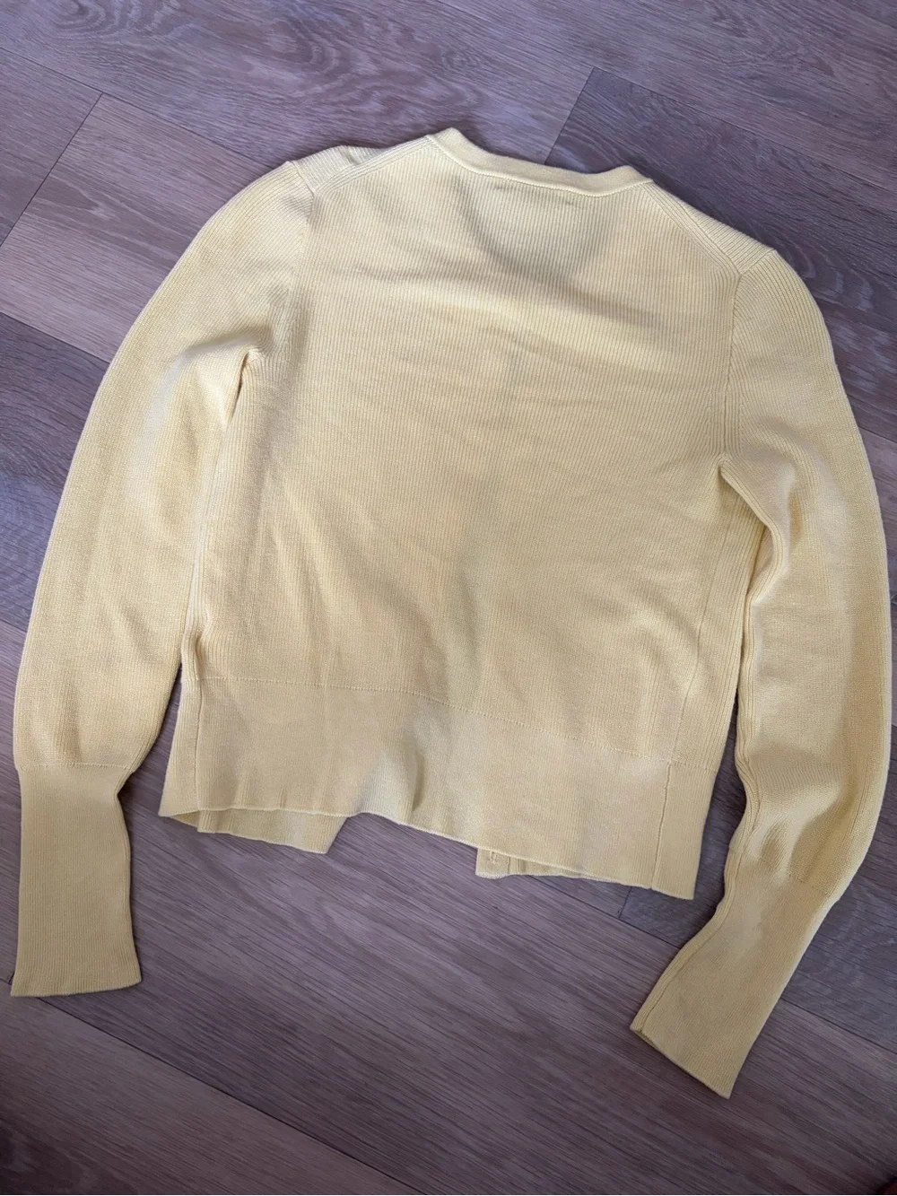 J.Crew Neon Yellow Cropped Cardigan XS